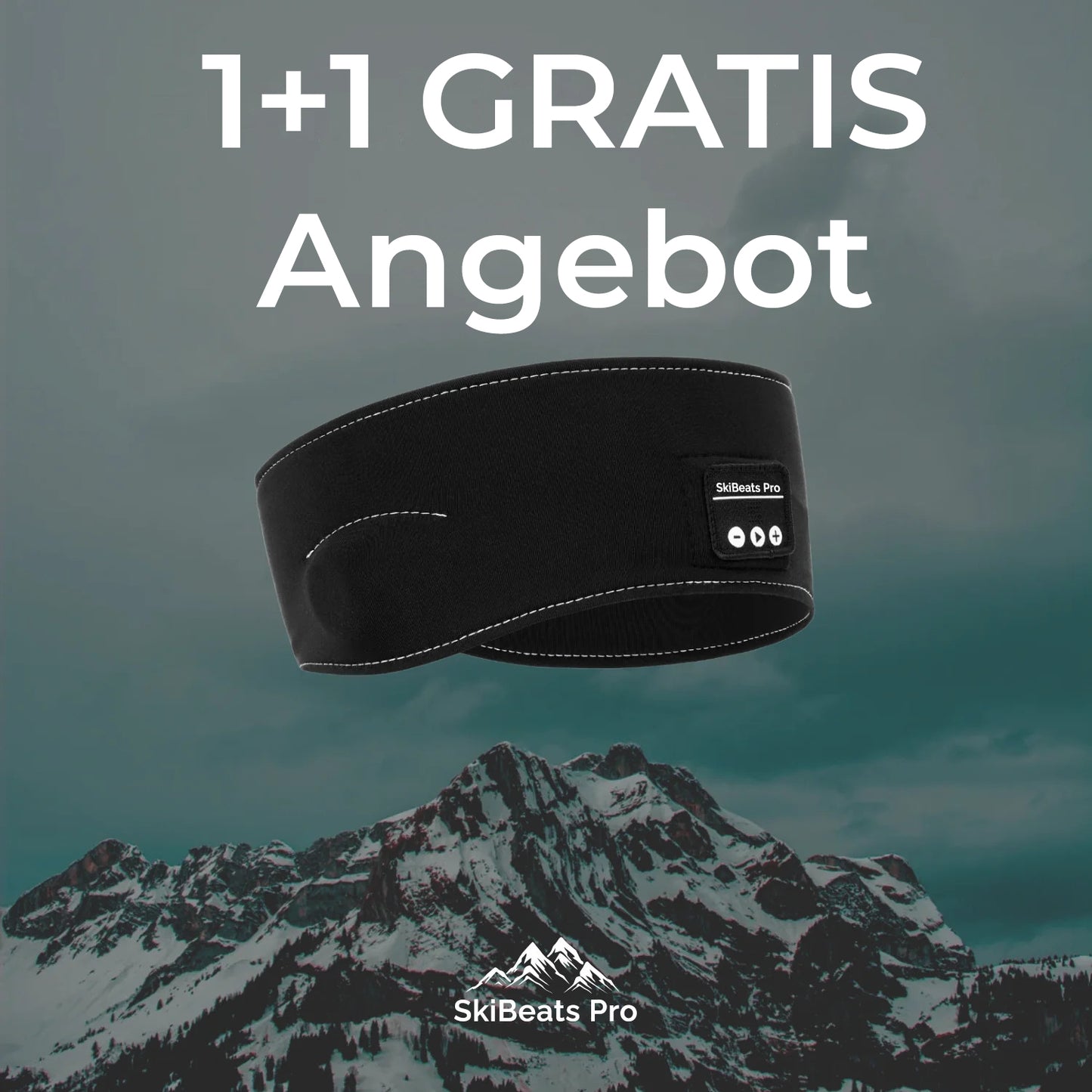 SkiBeats™ Pro - Bluetooth Stirnband - 1+1 Gratis Angebot