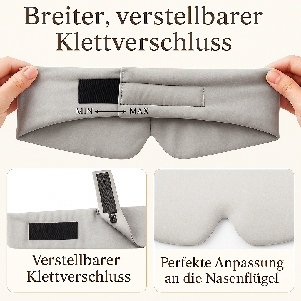 Kühlende-Schlafmaske aus Maulbeerseide