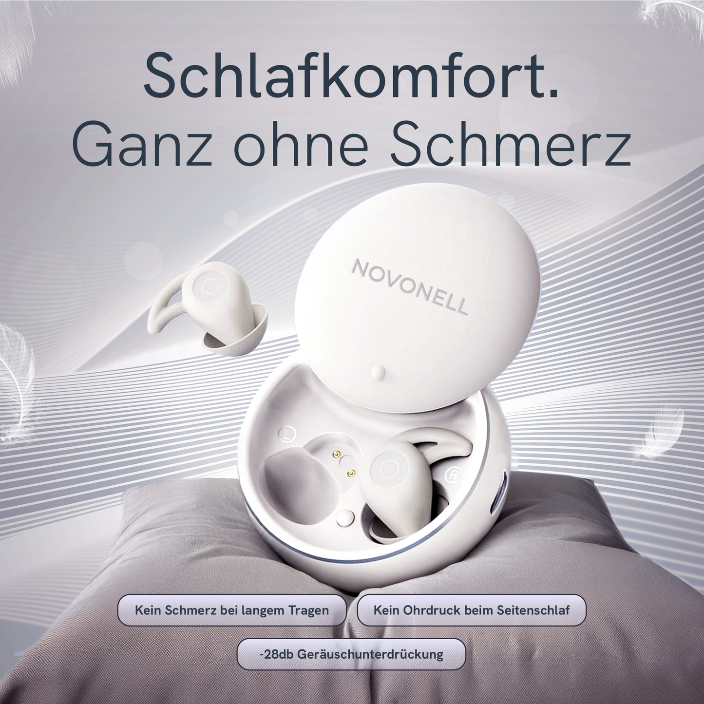 SnoozePods™ Pro – Druckfreie Mini-Earbuds