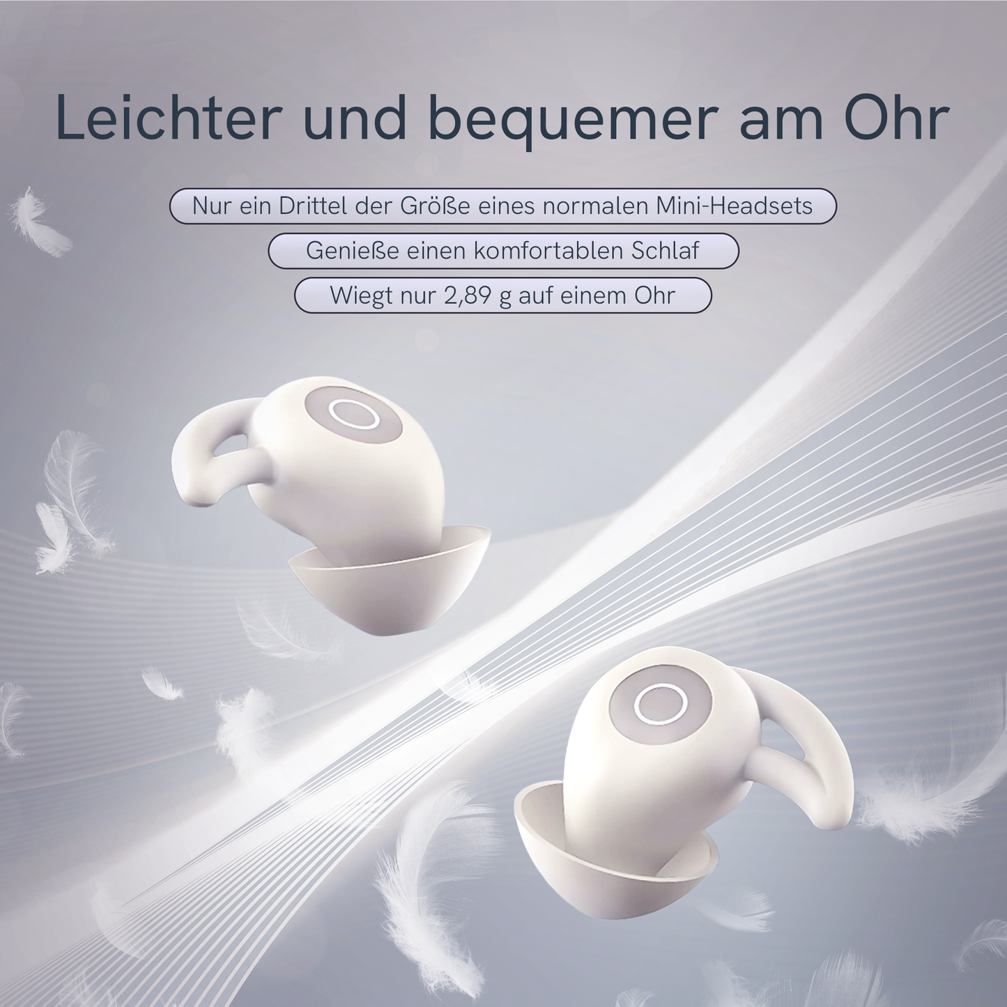 SnoozePods™ Pro – Druckfreie Mini-Earbuds